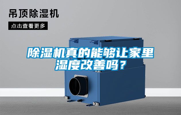 除濕機(jī)真的能夠讓家里濕度改善嗎？