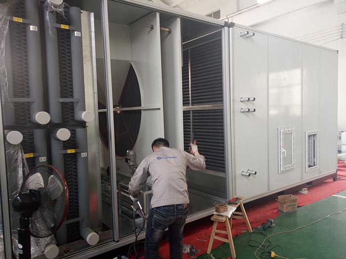 威海某大型化工企業(yè)兩臺10%濕度，40000風(fēng)量2臺除濕機(jī)組